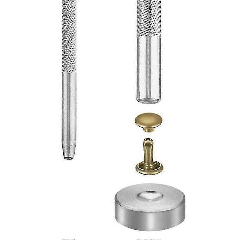 Rivets for Leather, 300 Sets Double Cap Rivets 3 Sizes