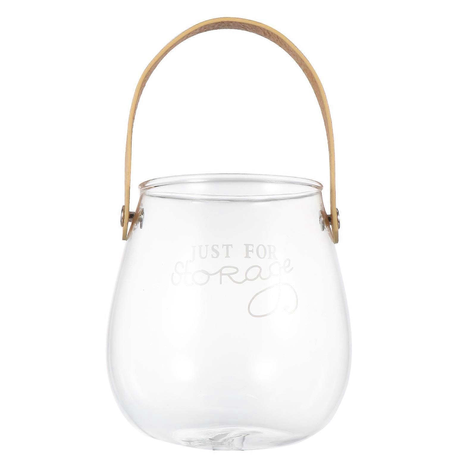 Home Decor Hand-Held Storage Cup for Practical Use 3Pcs Transparent