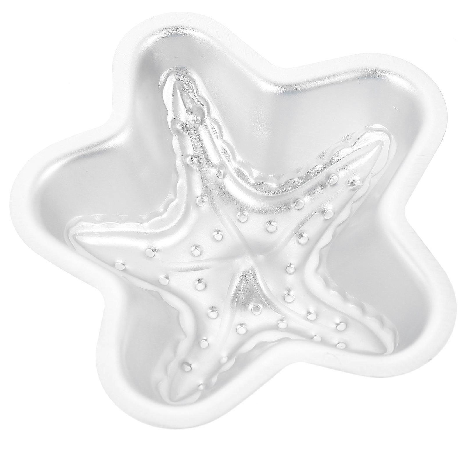 Metal Baking Mold Rice Cake Mold for Pudding Making 5Pcs Silver Set