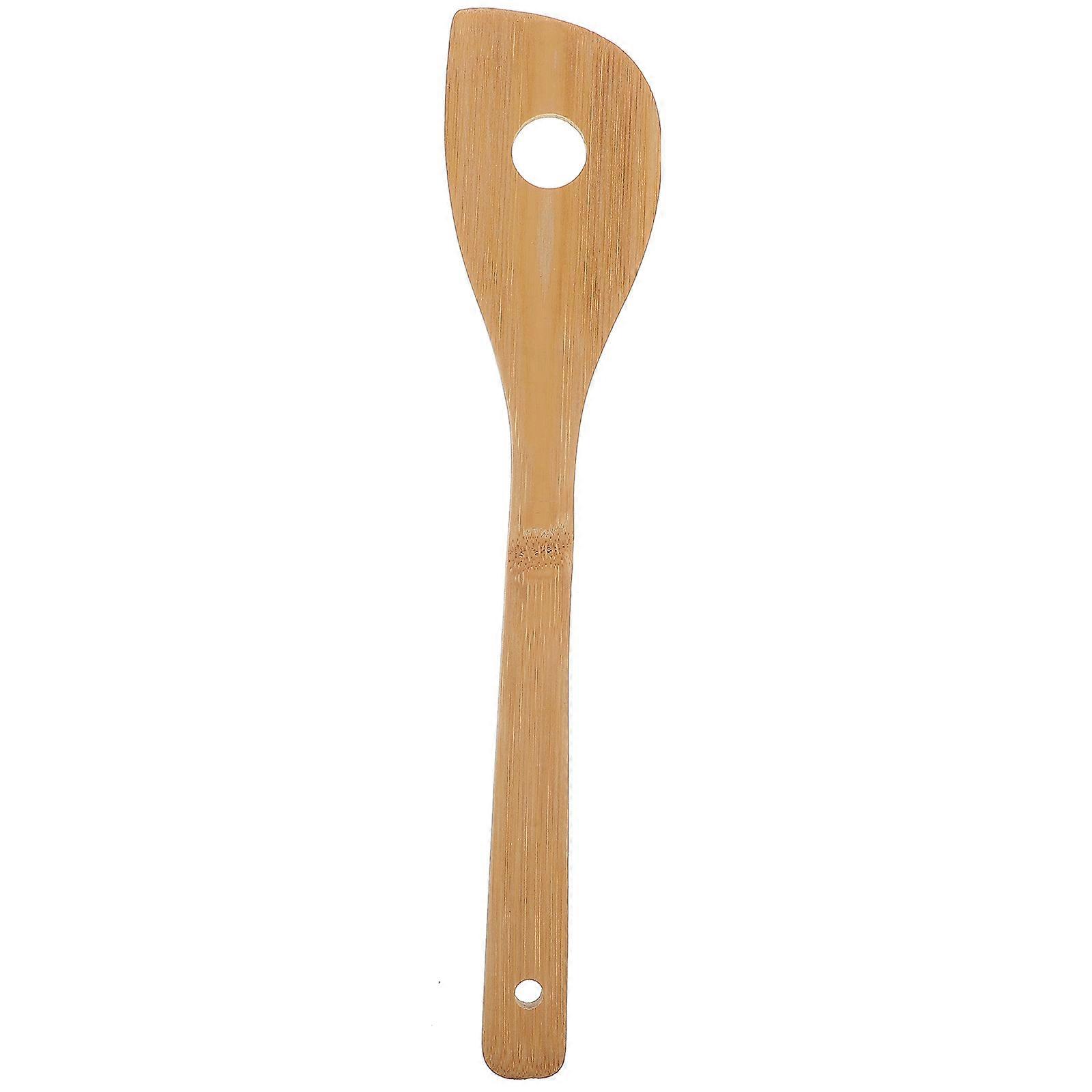 Mixing Hole Stirrer Maple Wood Small Spoon for Drinking 3Pcs