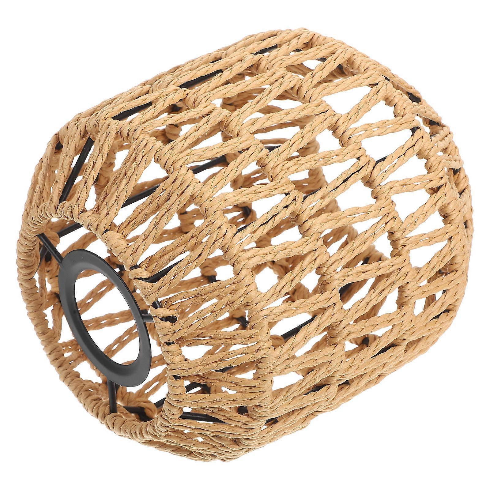 Rope Lampshade Replacement Boho Woven Light Shade for 2Pcs Lights