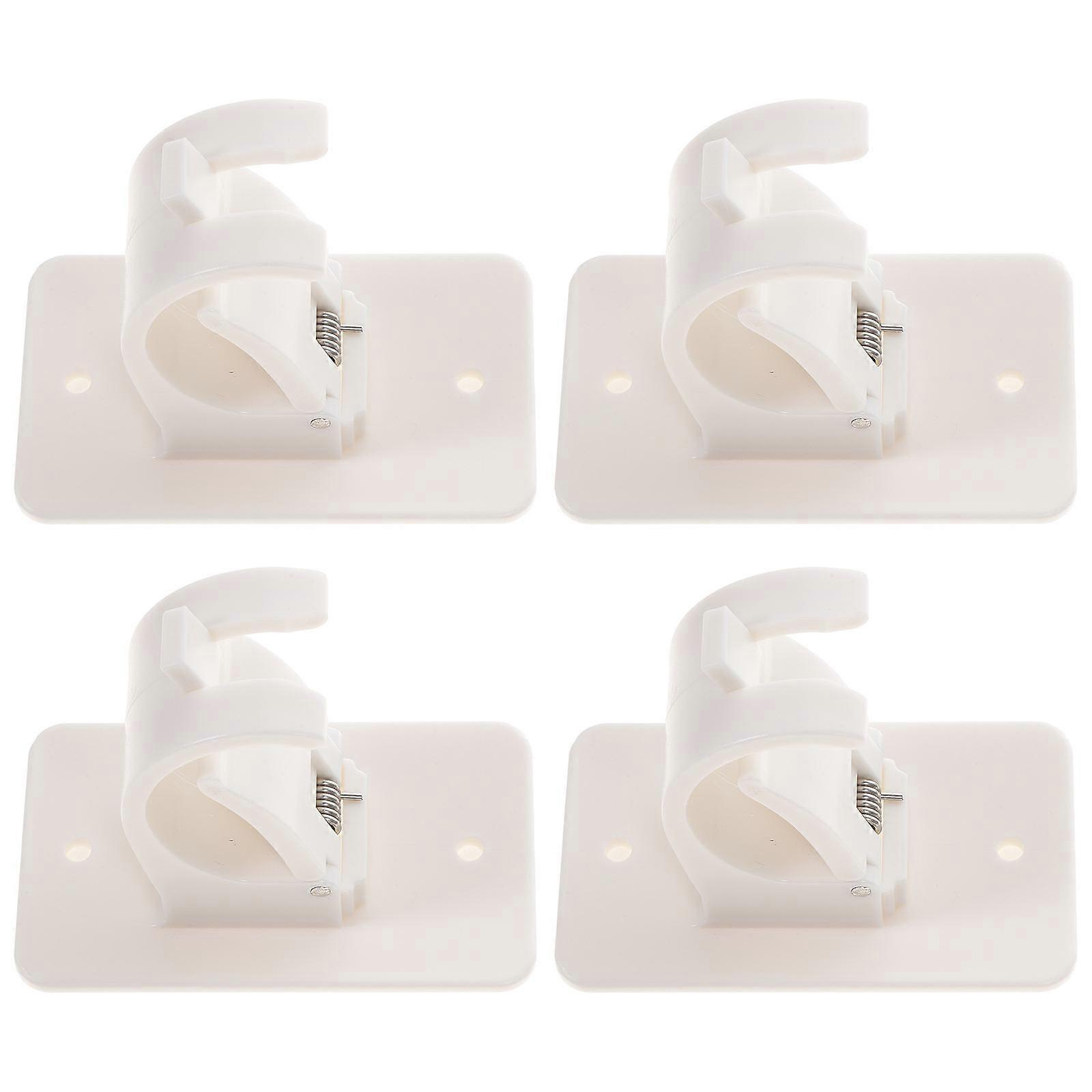 White Curtain Rod Holders Brackets for Home Use 20Pcs Collection