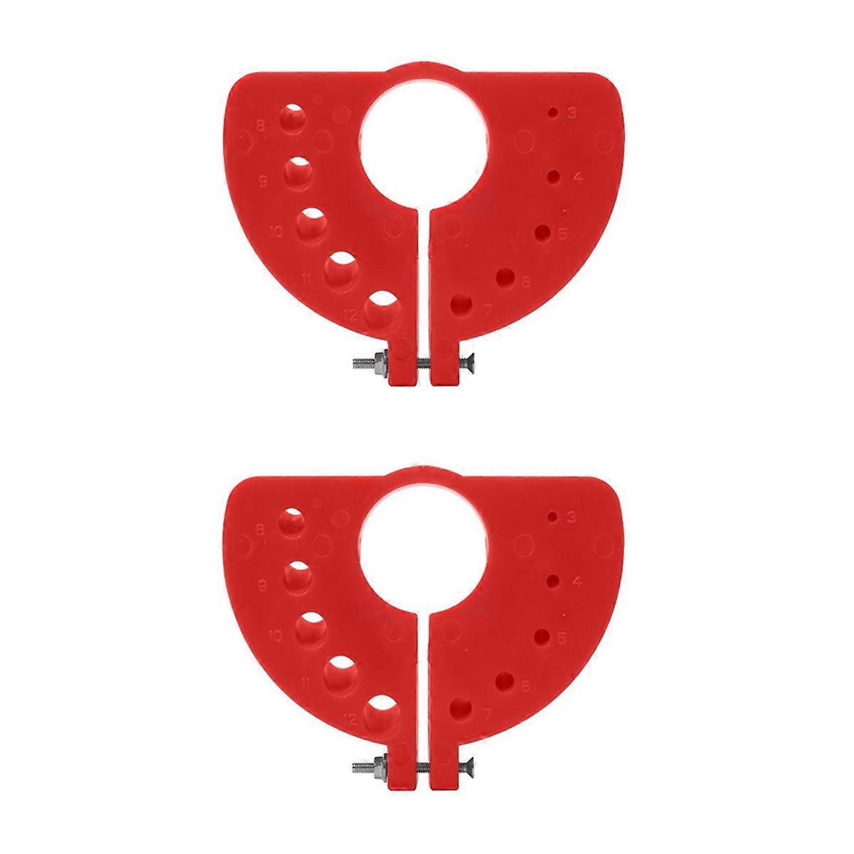 2pcs 3-12mm Drill Bit Grinding Sharpener Polishing Grinding Tool Red