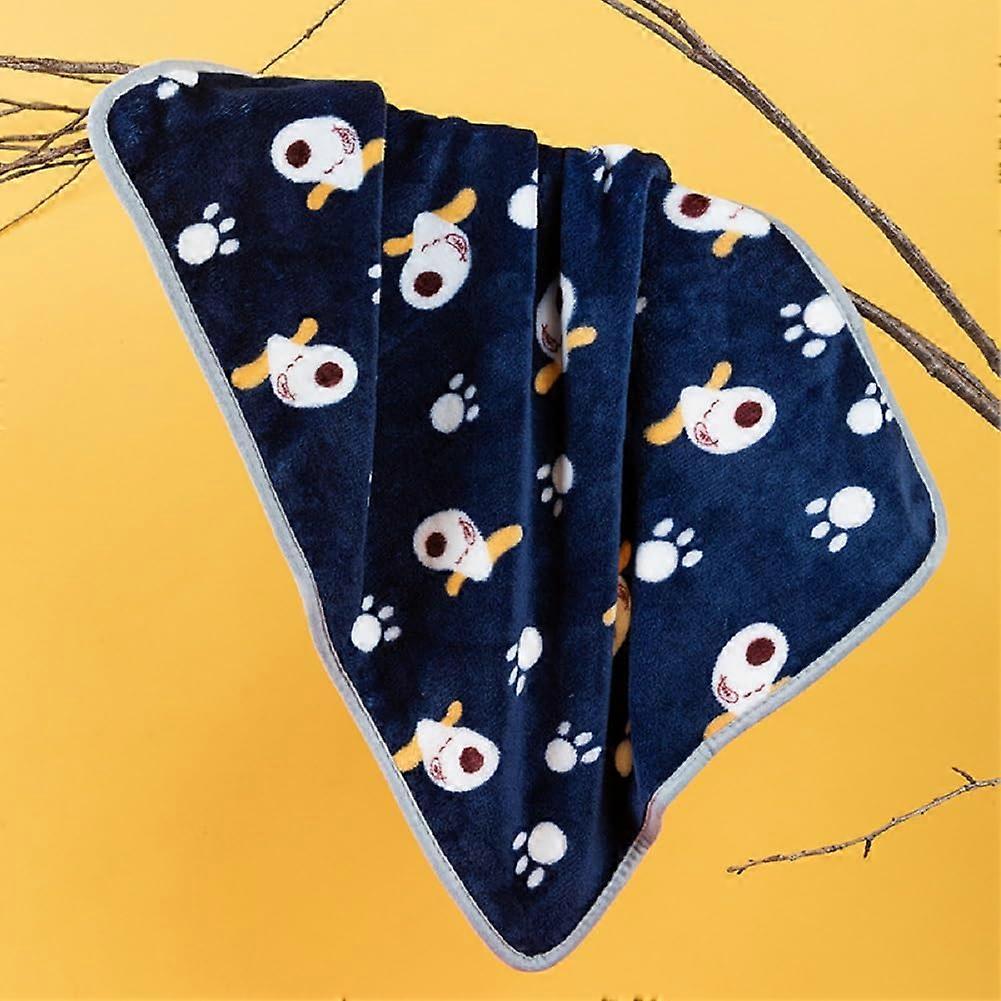Pet Blanket Dog Cat Sleeping Quilt Navy A Medium Size Warm Autumn Winter Soft Material
