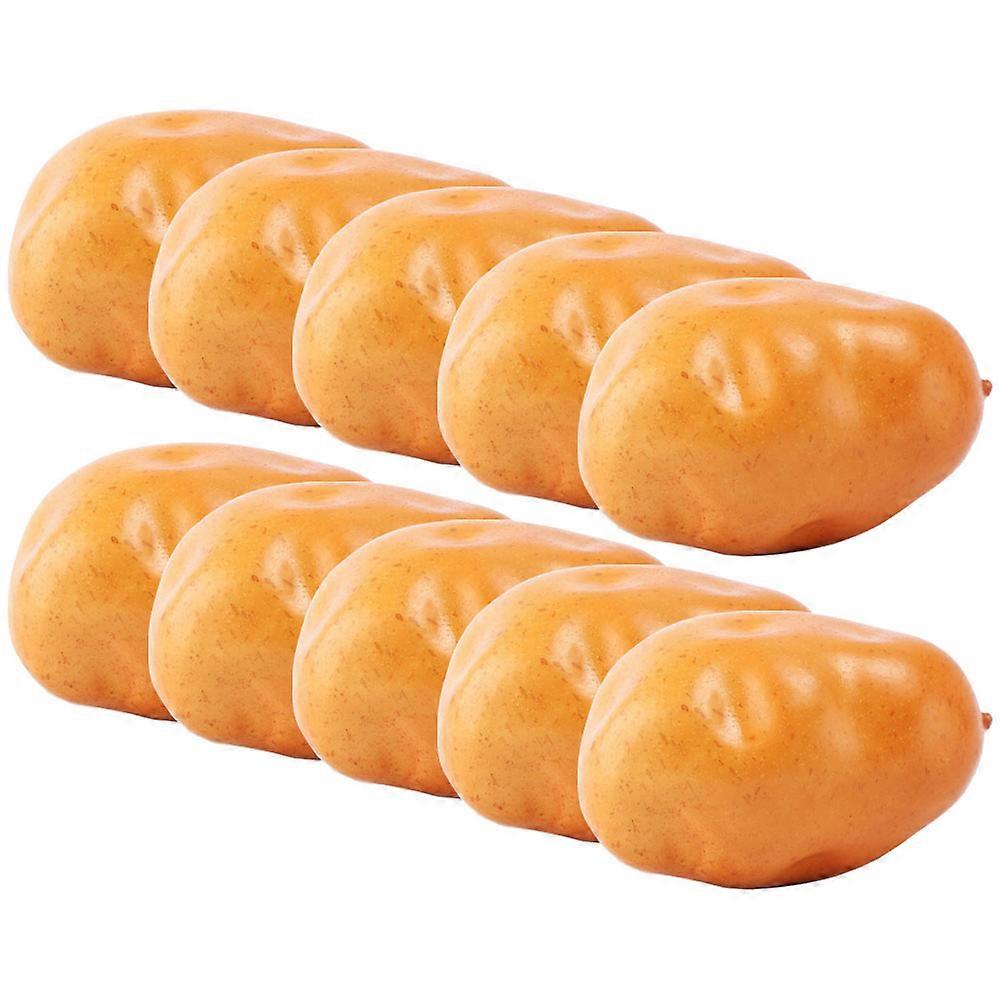 Artificial Potato Pcs Lifelike Simulation Decoration For Home Vegetable Shop And Supermarket 8X7.5CM