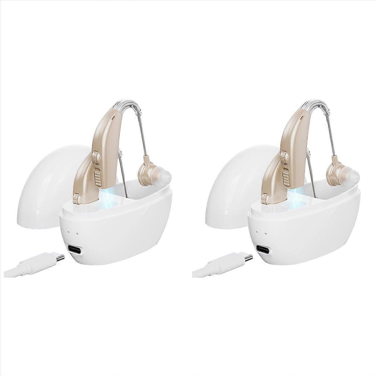 4X Elderly Loudspeaker Headphones Rechargeable Noise Reduction Suitable for the Elderly