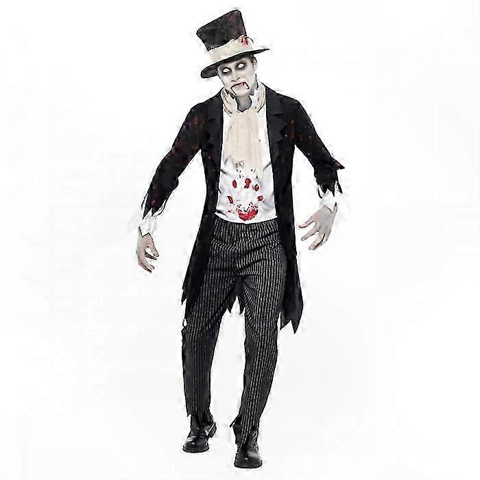 Zombie Groom Costume Set for Men Until Death Do Us Part Theme