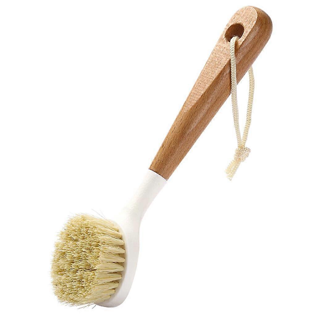 Brush with Handle Cleaning Tool Replaceable Scrubber Heads Lightweight Durable for Household and Hotel Use