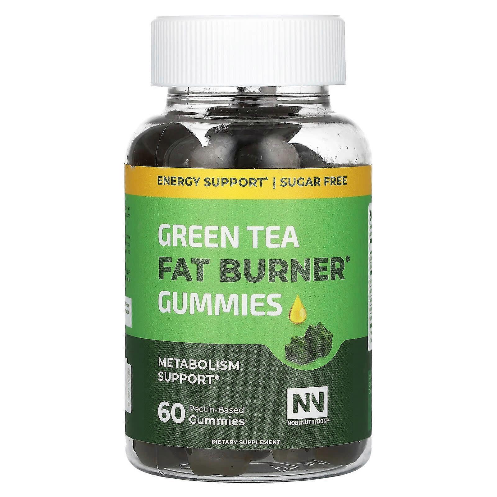 Green Tea Fat Burner Gummies, 60 Pectin-Based Gummies