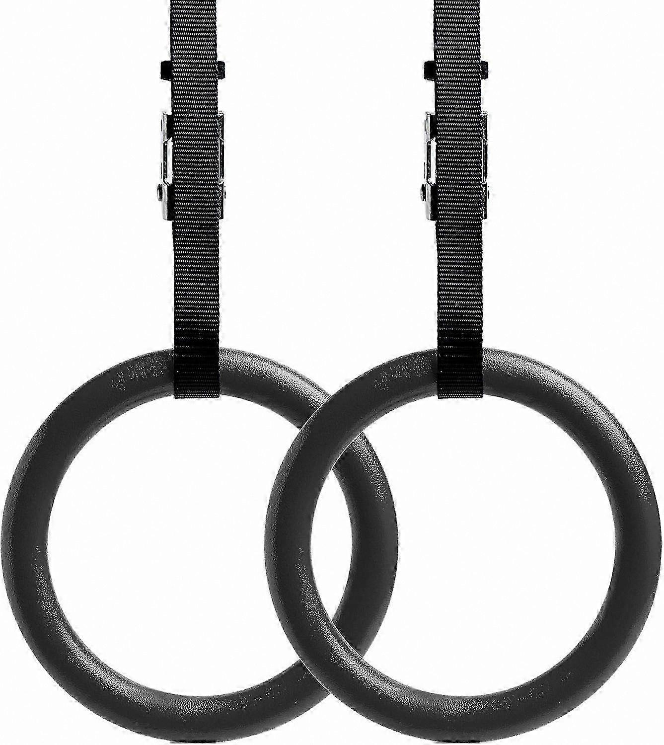 Adjustable Gymnastic Rings with Non-Slip Grip for Home Workouts & Fitness Training (Set of 2)