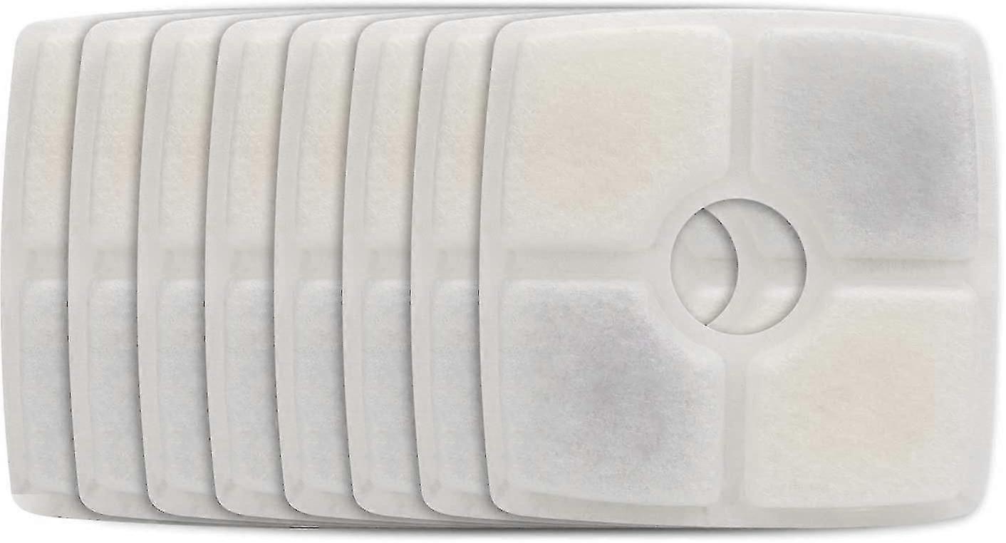Cat Water Fountain Filter, Square Replacement Filters, 8 Pack Charcoal Filters