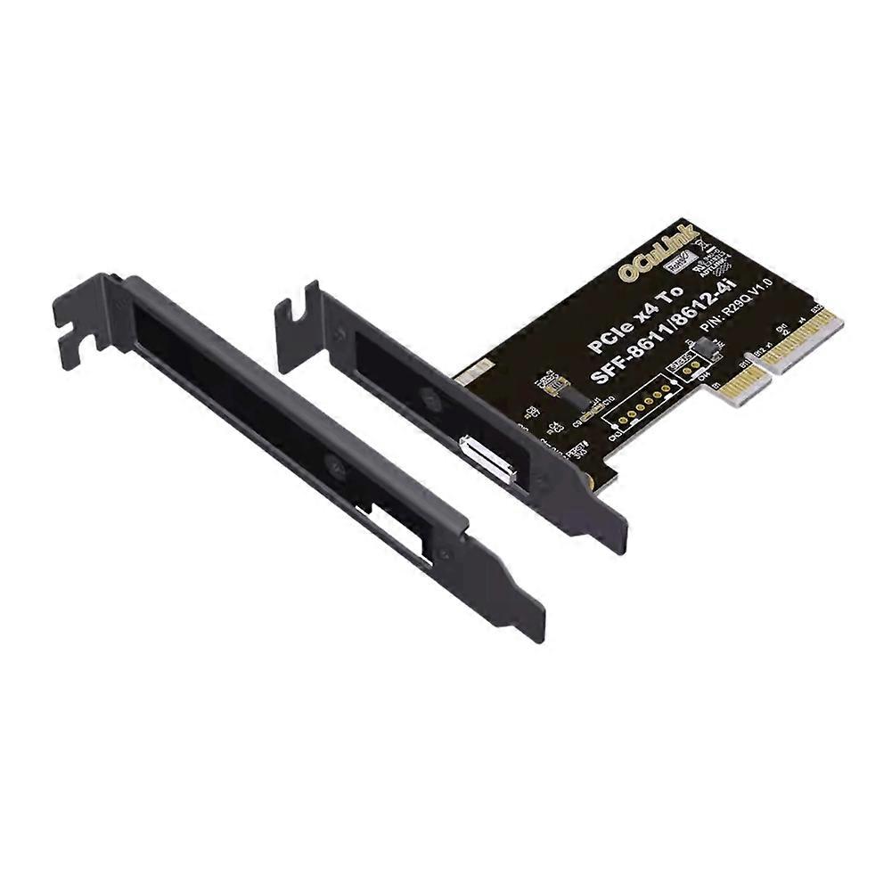 PCIe 5.0 X4 to OCuLink SFF-8612 Adapter Card Female Adapter Card with Chip High-Speed Expansion External PCIe 5.0 X4 M.2