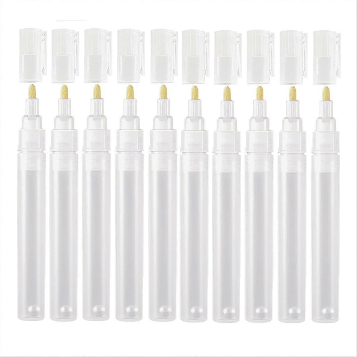 10Pack 3mm Empty Fillable Blank Paint Touch Up Pen Markers