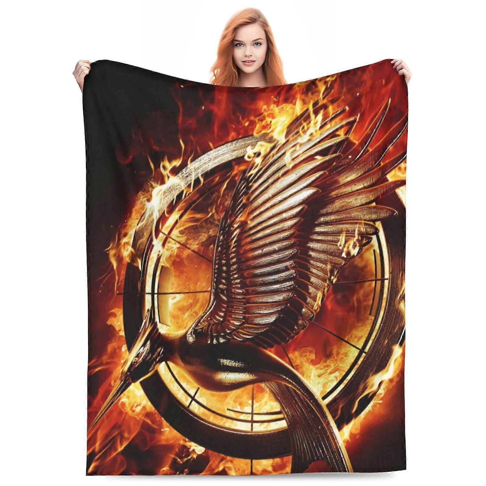 The Hunger Games Throw Blanket, Ultra-Soft Cozy Flannel Fleece for Couch, Bed, Living Room - Compatible with Fans of the Series