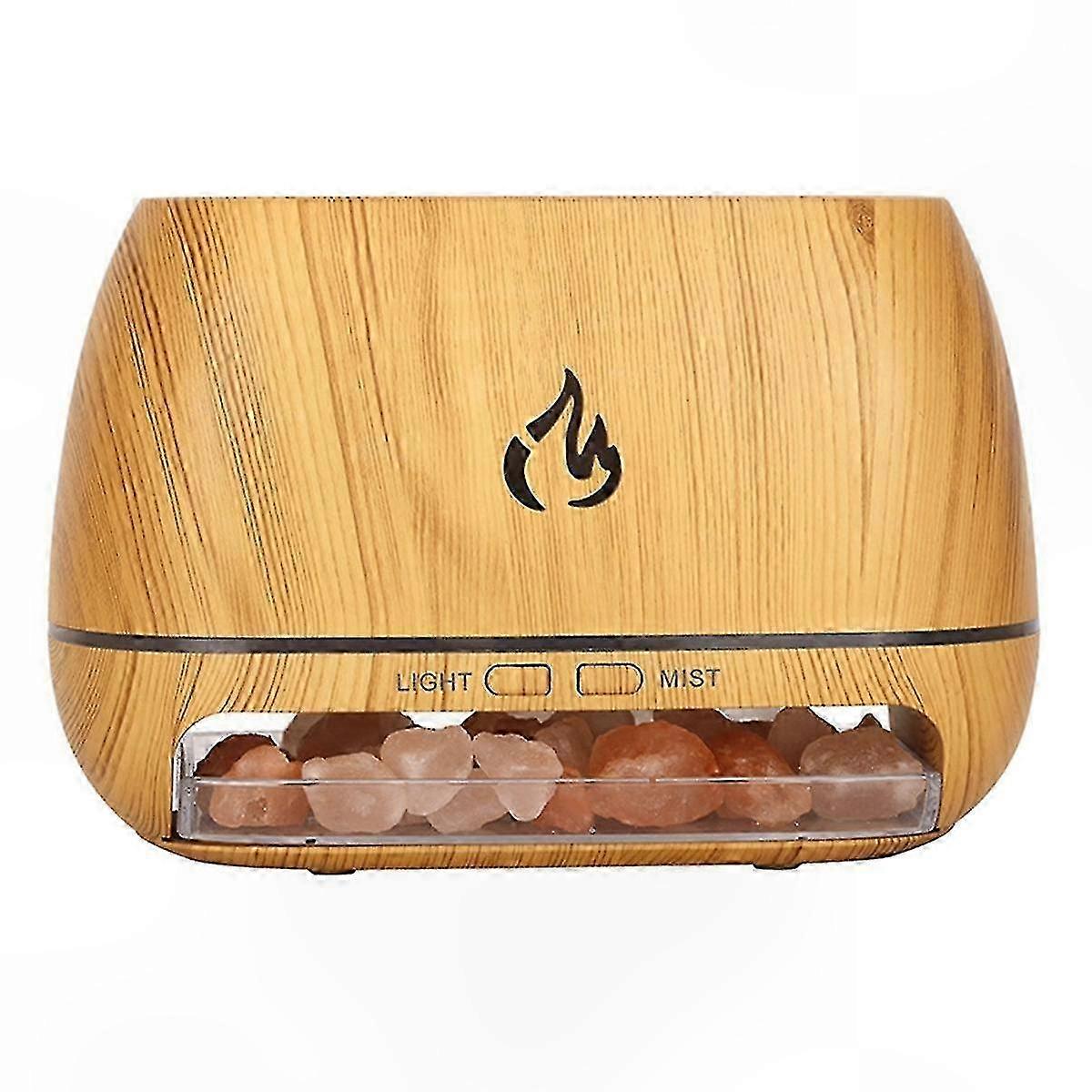 Aromatherapy Essential Oil Diffuser with LED Flame Light and Humidifier Function for Night Use