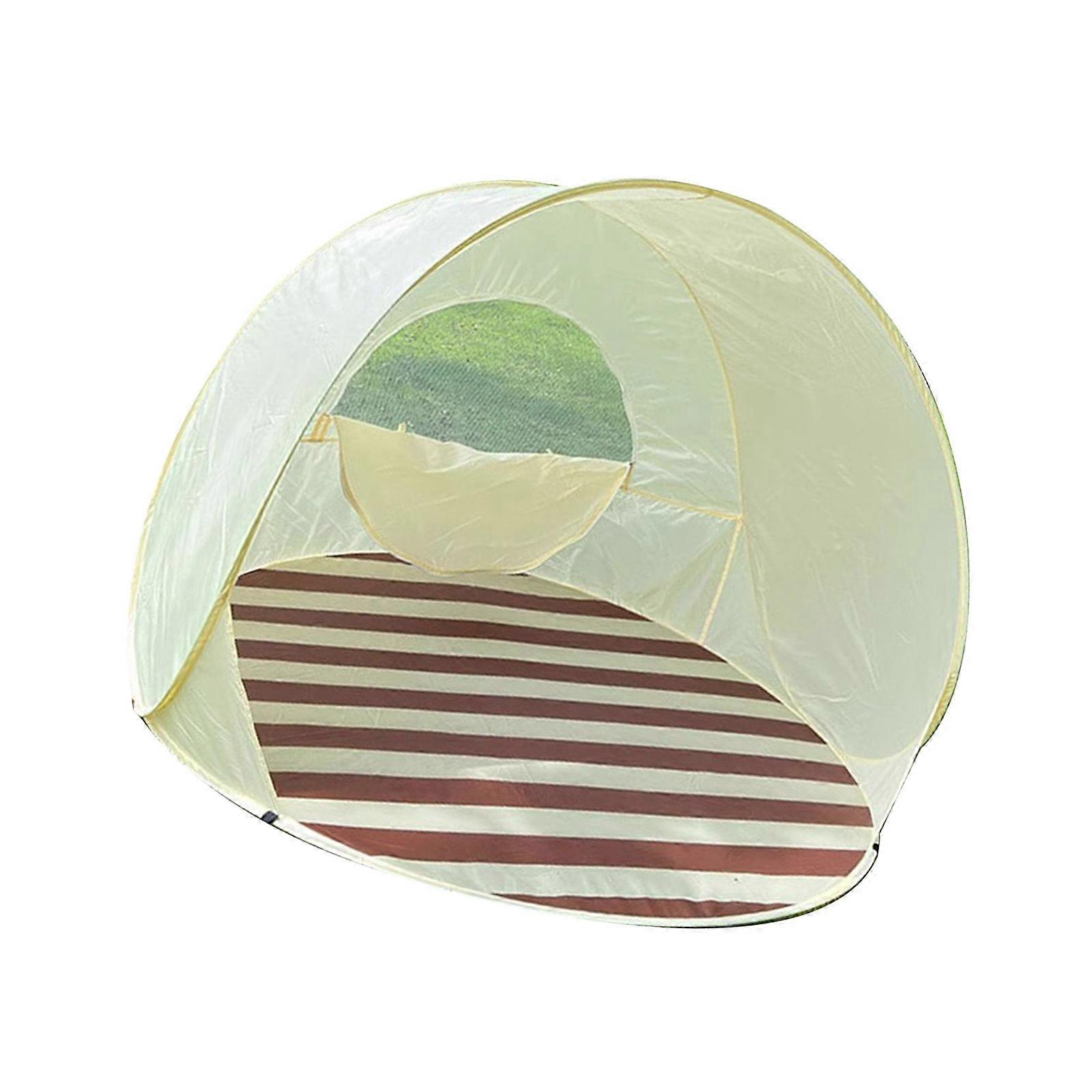 Outdoor Automatic Quick Open Camping Tent Outdoor Quick Setup Tent with Carring Bag Enduring 3-4 Persons Beach Tent Multicolor