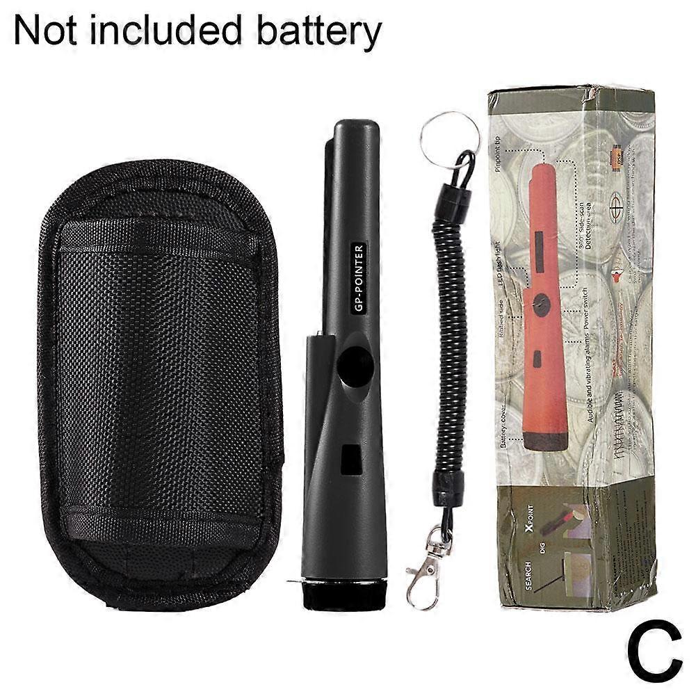 Professional Handheld Metal Detector IP66 Waterproof with Audio Vibration Alert LED Flashlight for Security Hunting