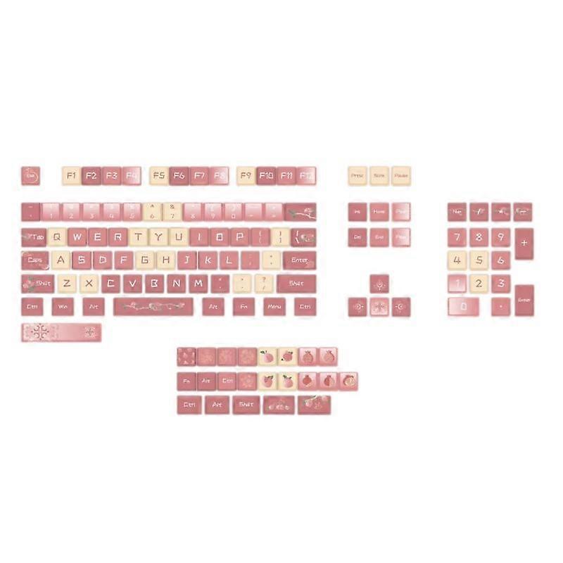 PBT Key Cap 127 keycaps Dye Sublimation Key Cap Set for Switches