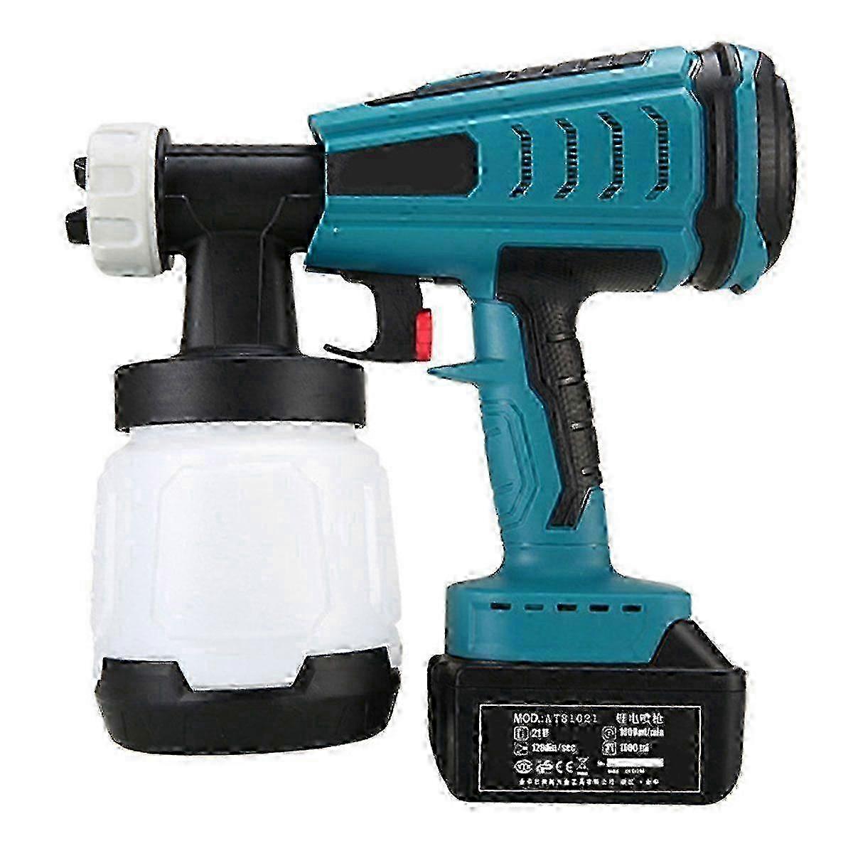 For ​Makita 18V Cordless HVLP Paint Spray Gun 1000ml Container Variable Pressure Control Lightweight Sprayer For All Paint Types​