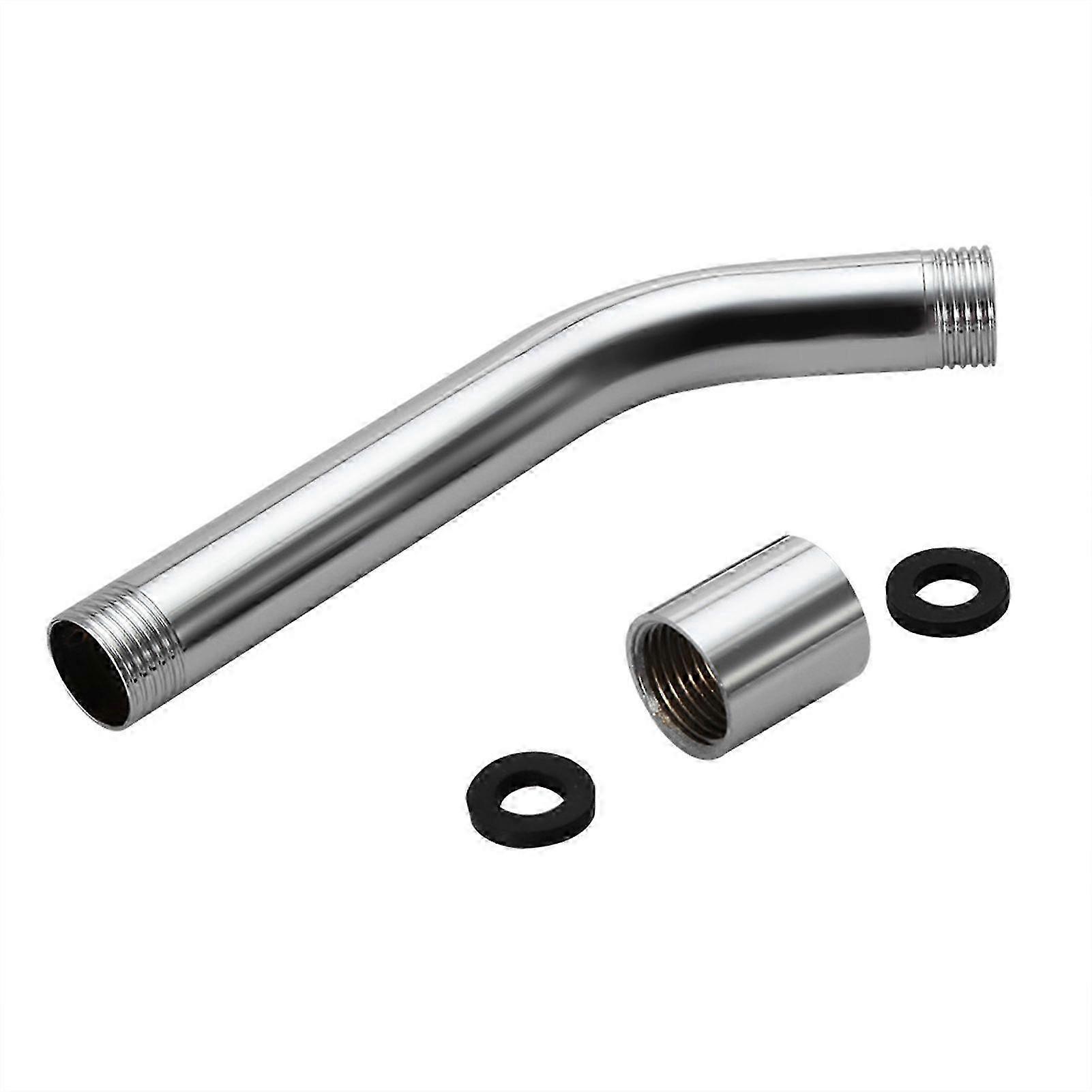 Stainless Steel Handheld Shower Arm Extension Pipe Chrome Plating Wall Mounted