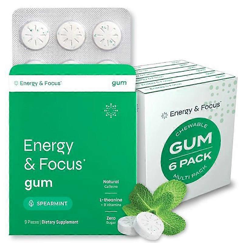 Energy & Focus Caffeine GUM Mint Candy Mint Candy 54 tablets