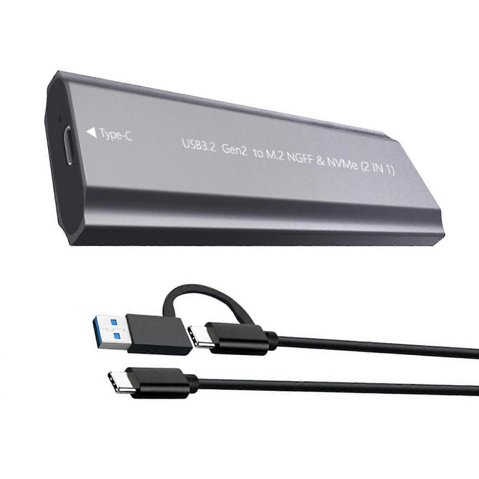 Tool Complimentary Installation Aluminum External Hard Operate Pen Double Manner METER.2 NVME Consistent USB 3.1 Gen1 Fast Transfer Speed With Stake