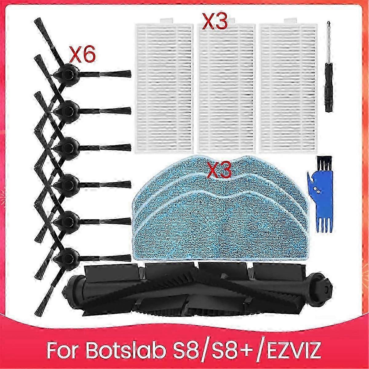 Replacement Parts Kit for 360 Botslab S8/S8+ Robot VacuumAs Shown A-X