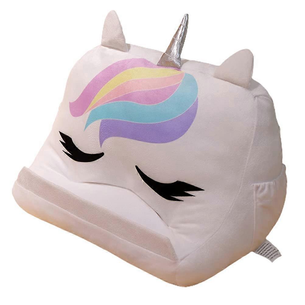 Tablet Holder Pillow Stand for Bed Sofa, Plush Tablet Pro Air Mini Book eReader Support