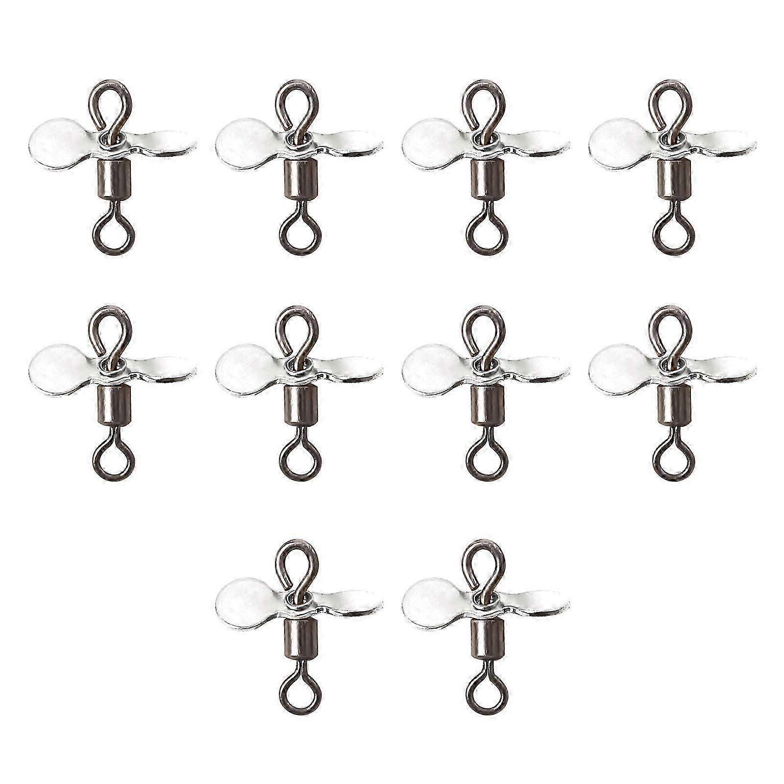 רכיבי דיג פיתיון 10 יחידות אביזרי פיתיון ספינר אל חלד לפתיונות