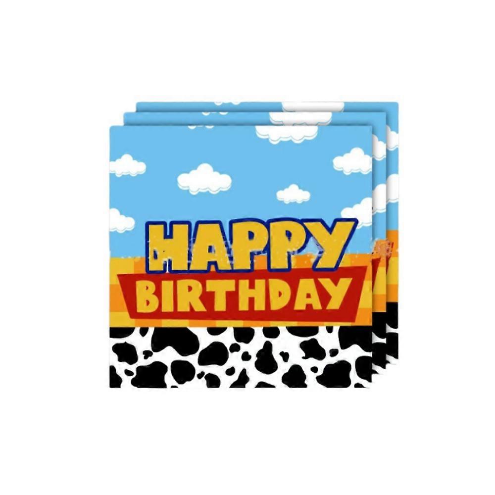 Toy Story Themed Birthday Party Decorations Set Disposable Tableware Plates Cups Napkins Banner