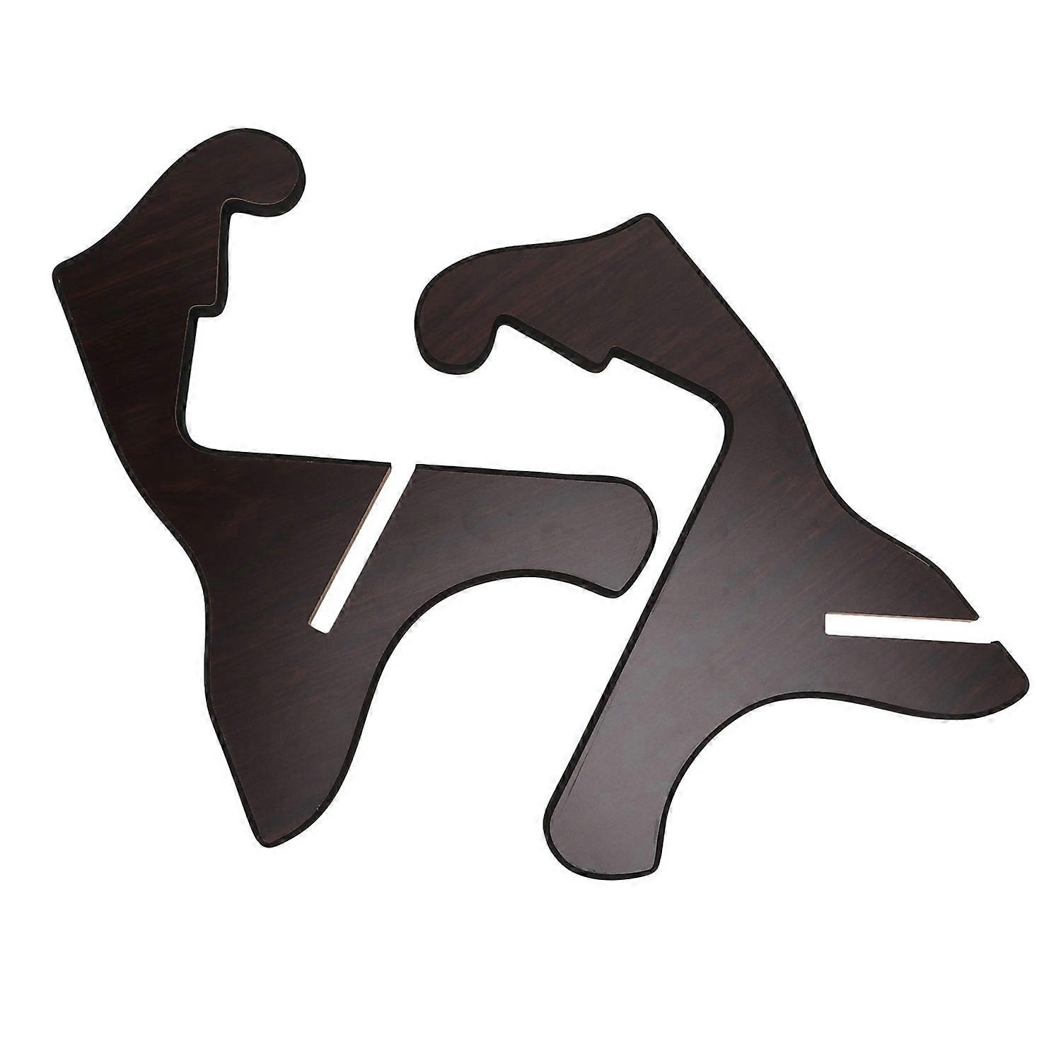 Guitar Stand Wooden Removable Assembly Bracket X Frame Style Portable String Instrument HolderBlack