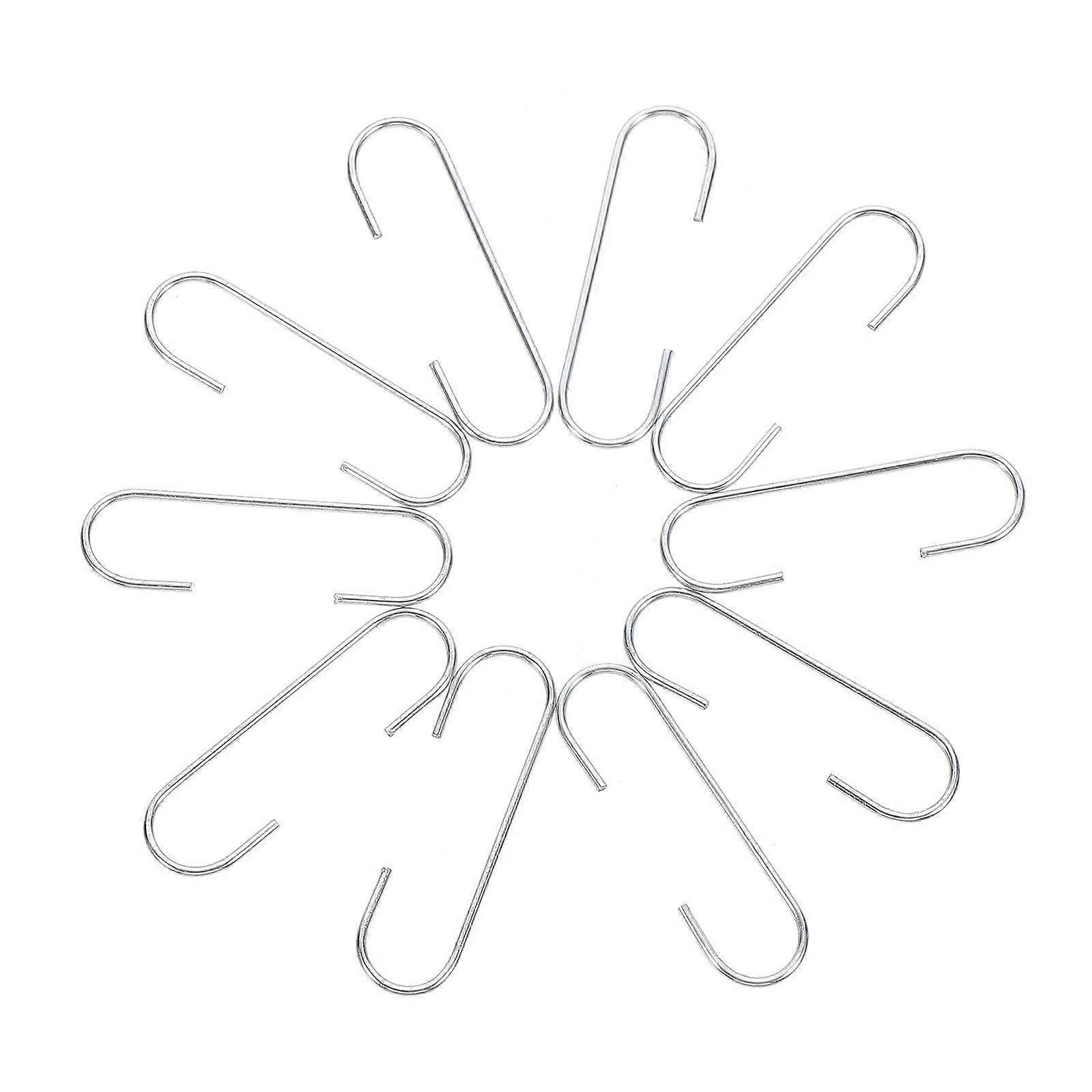 Multi-Functional Hooks Decorative Hooks for Hanging 100Pcs Silver