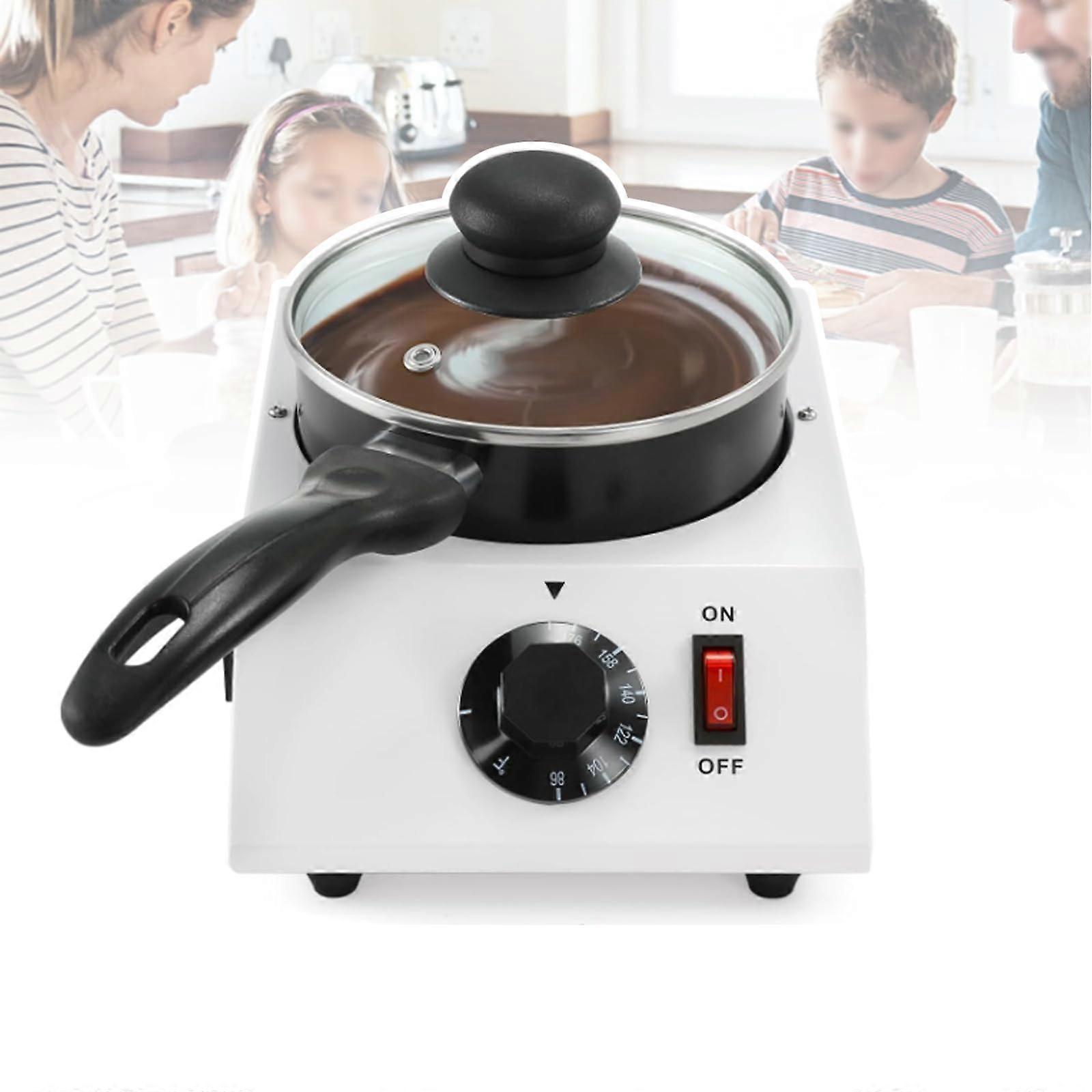 Chocolate Melting Machine with Removable Ceramic Pot, 3080℃ Adjustable, NonStick 500ML for Butter, Cheese, Candy, Wax