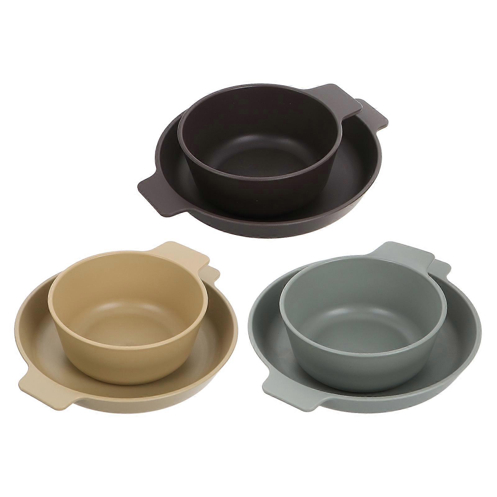 Outdoor Portable Dinnerware Set for Camping 1Set Lightweight Assorted Color Plastic