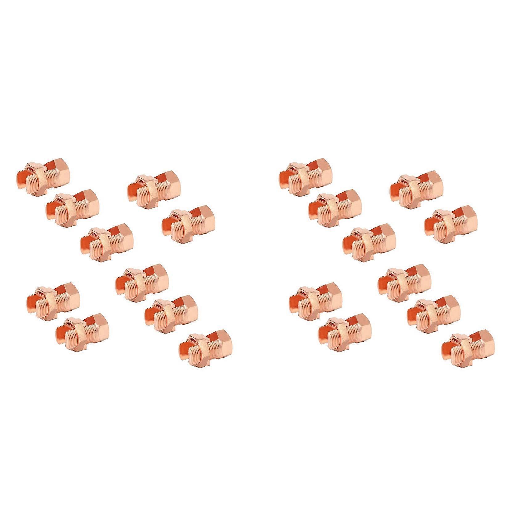 20Pcs Split Bolt Connector, Grounding Split Bolt Connector Split Bolt Connector for Complete Earth on Bare Wires TJ-25