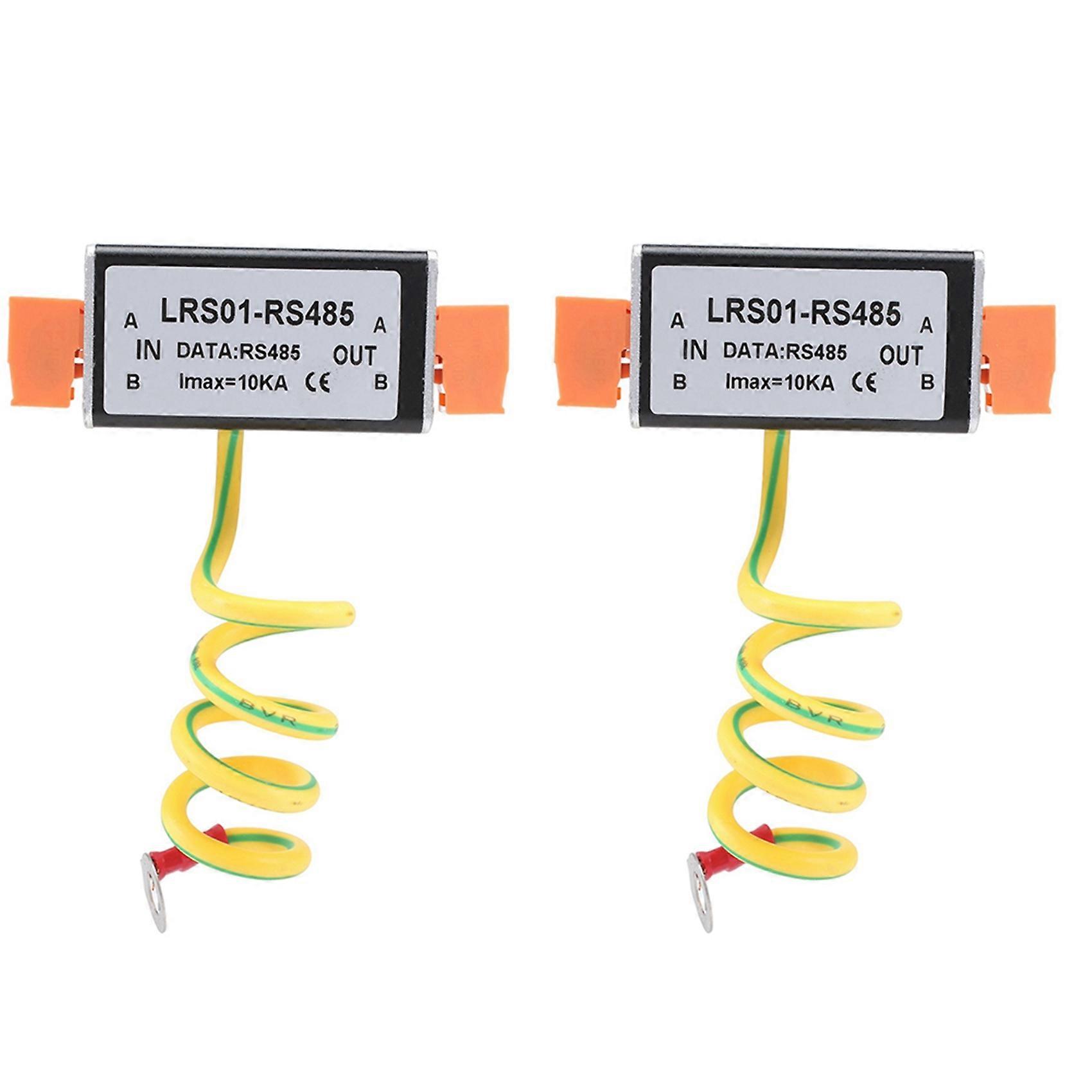2X RS485 Date Signal Power Arrester Anti Surge Protector Monitoring CCTV Camera Protection Device Thunder Preventer