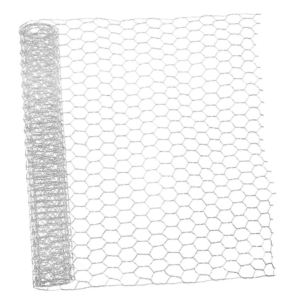 2 Pack Hexagonal Chicken Wire Mesh Netting for Garden Fencing and Poultry Barrier