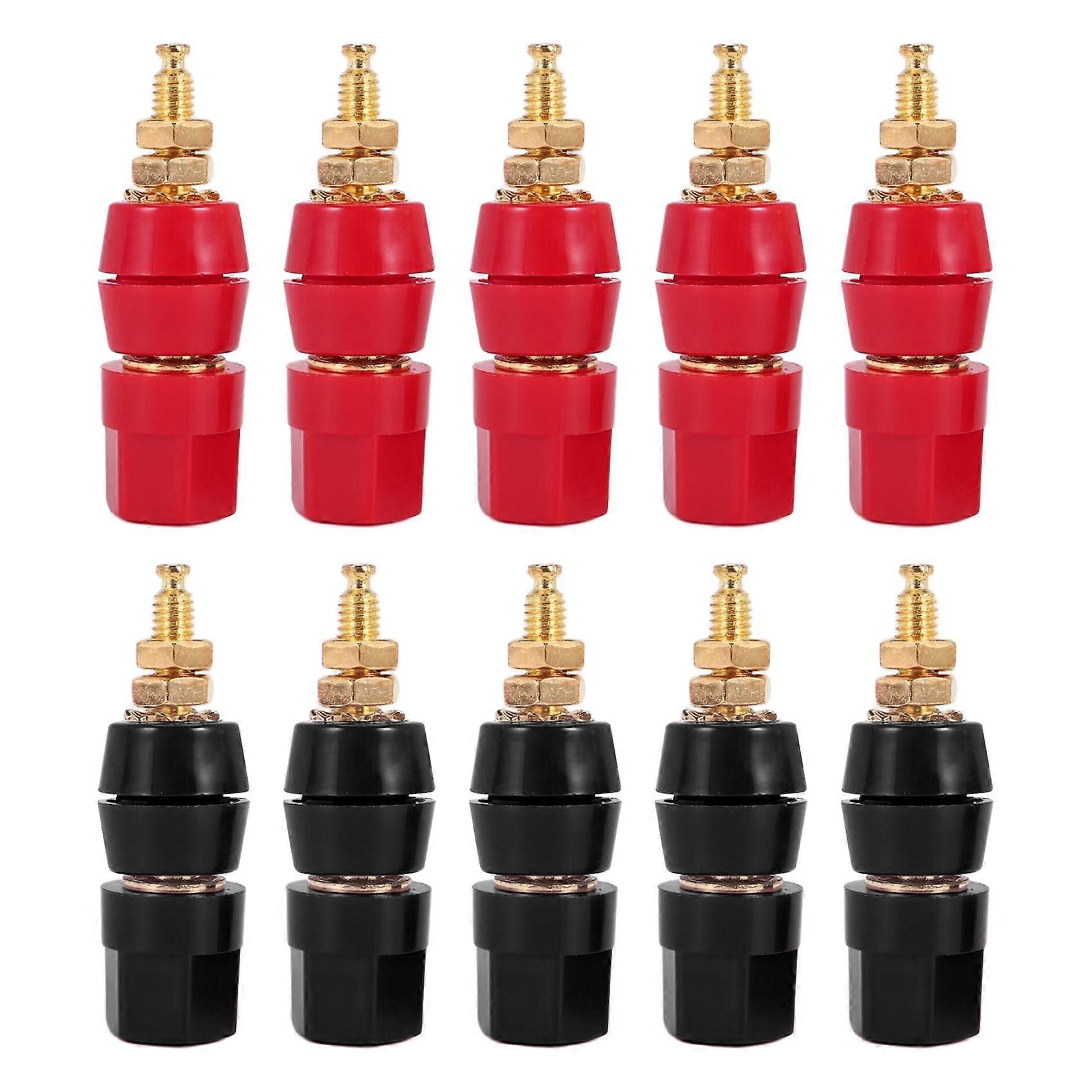 10Pcs/Lot Gold Plated Banana Binding Post Large Current Amplifier