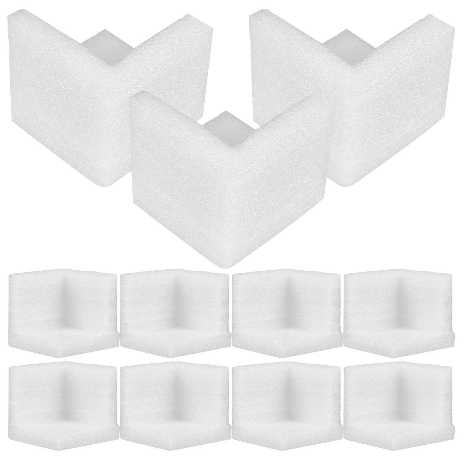 Packaging Corner Protectors for Protection 12Pcs White Foam Edge Guards