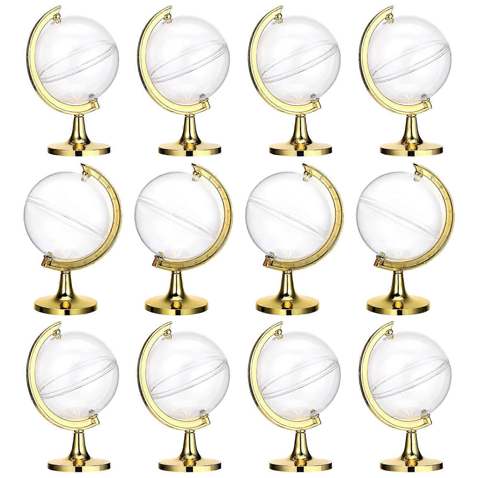 Creative Candy Box Plastic Tellurion for Storage 120Pcs Golden Gift Boxes