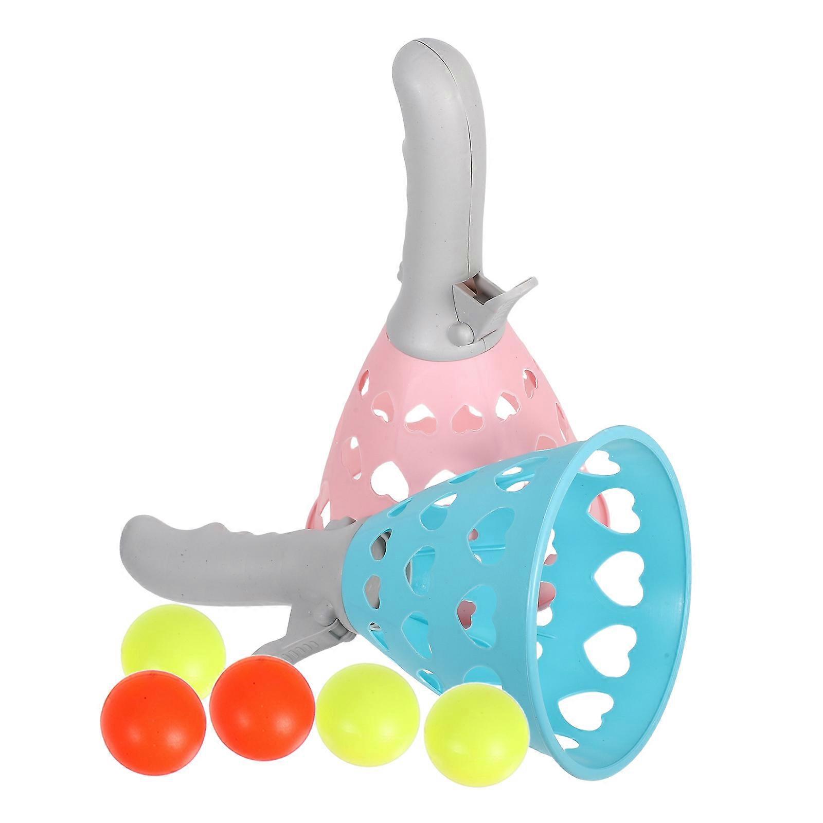 Bounce and Catch Game Dual Player Pop and Catch Ball Game for 1Set Family Use