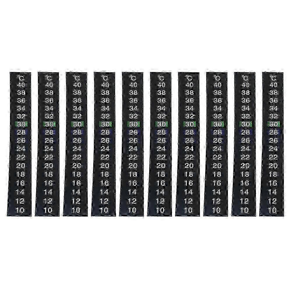 Temperature Measuring Strips 10pcs LCD Thermometer 10-40C