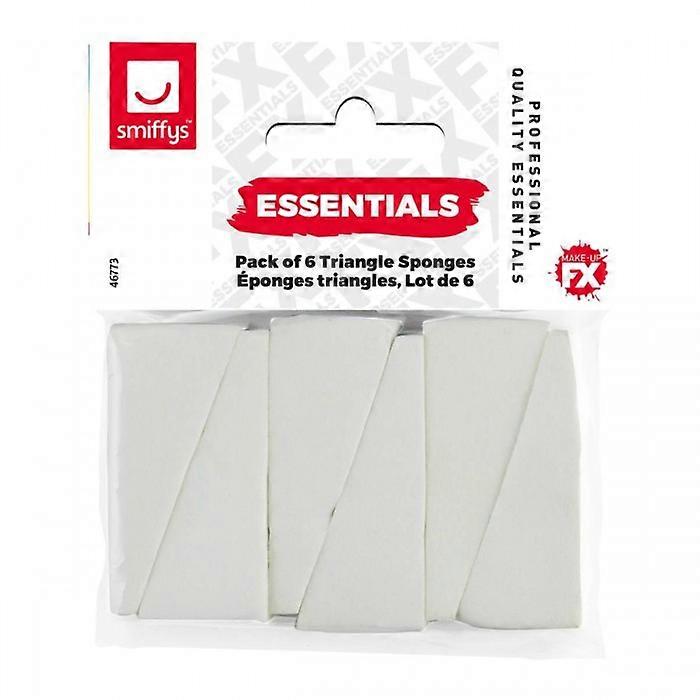 Smiffys Triangle Make-Up Sponge (Pack of 6)