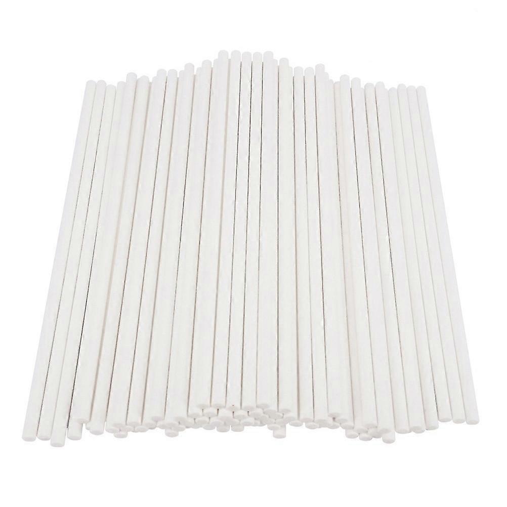 White Cake Paper Sticks for Lollipop Making 200Pcs Use