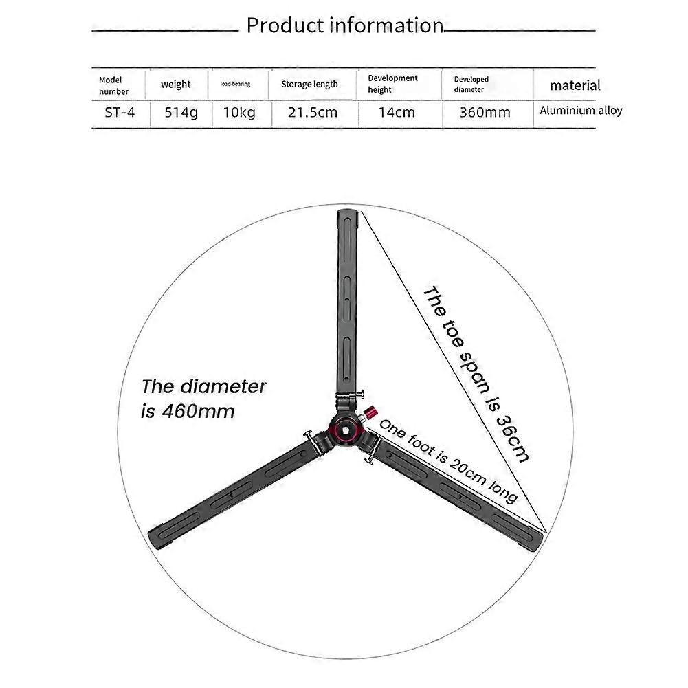 Universal Mini Tripod Stand Bracket Desktop Folding Stand with 3/8 Inch Screw for Phones DSLR Cameras