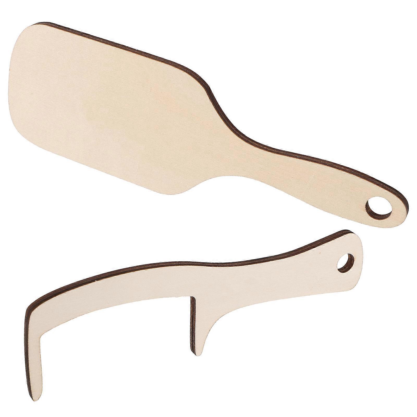 2Pcs Bald Man Wooden Comb Funny Comb for Grooming Use