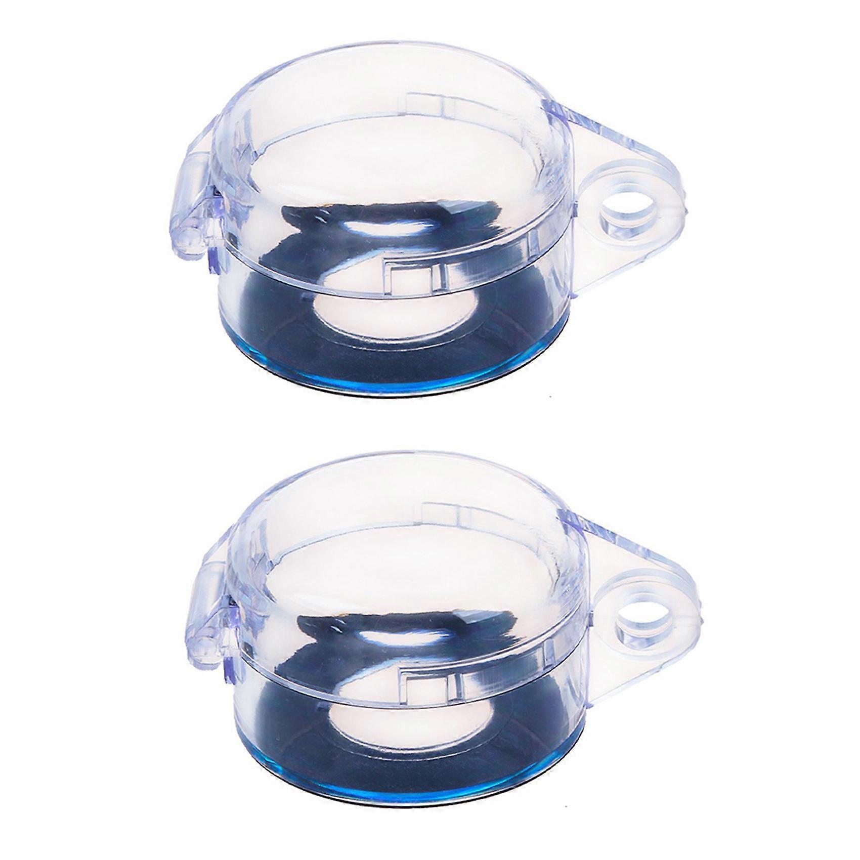 2X Clear 22mm Protective Cover Guard Case for Round Push Button Switch