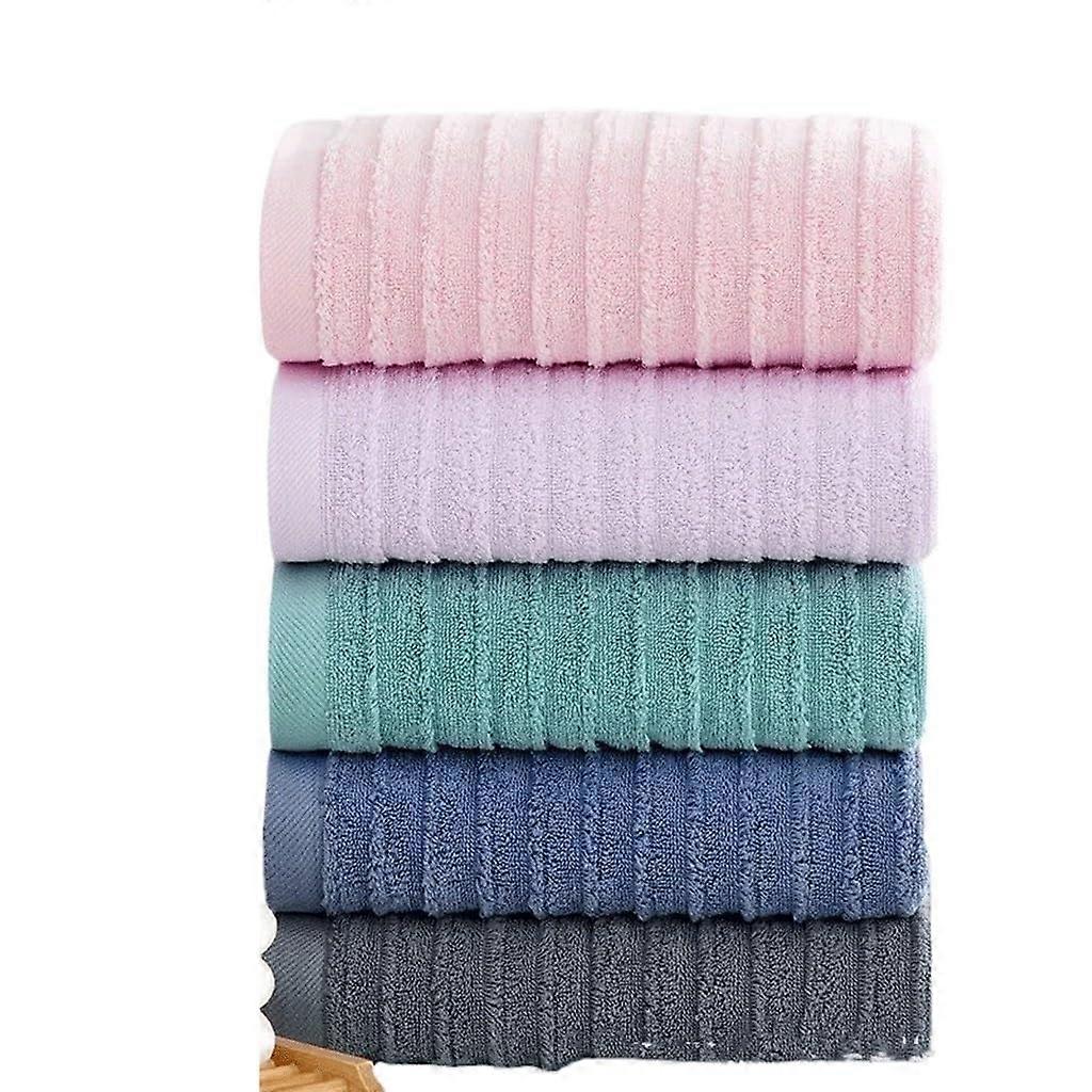Bath Towel Set Soft Absorbent Quick Drying Cotton Towels 50x100cm MultiColored Hotel Quality