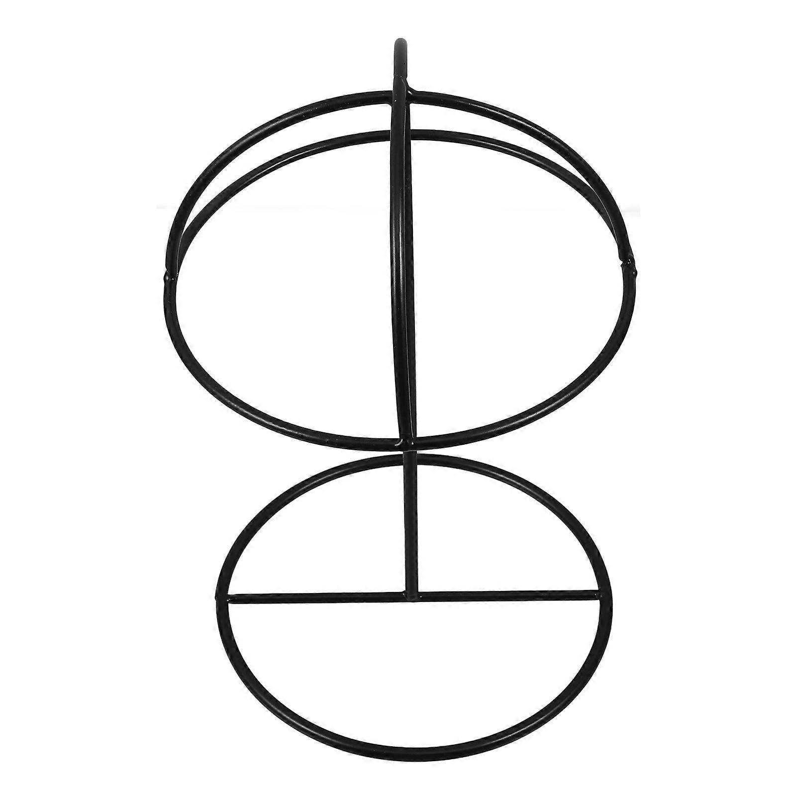 Black Metal Hat Display Stand Hat Holder for Desktop Display Stand