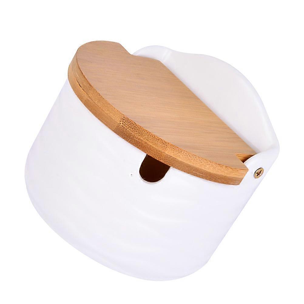 Condiment Can Ceramic Porcelain for Storage with Lid